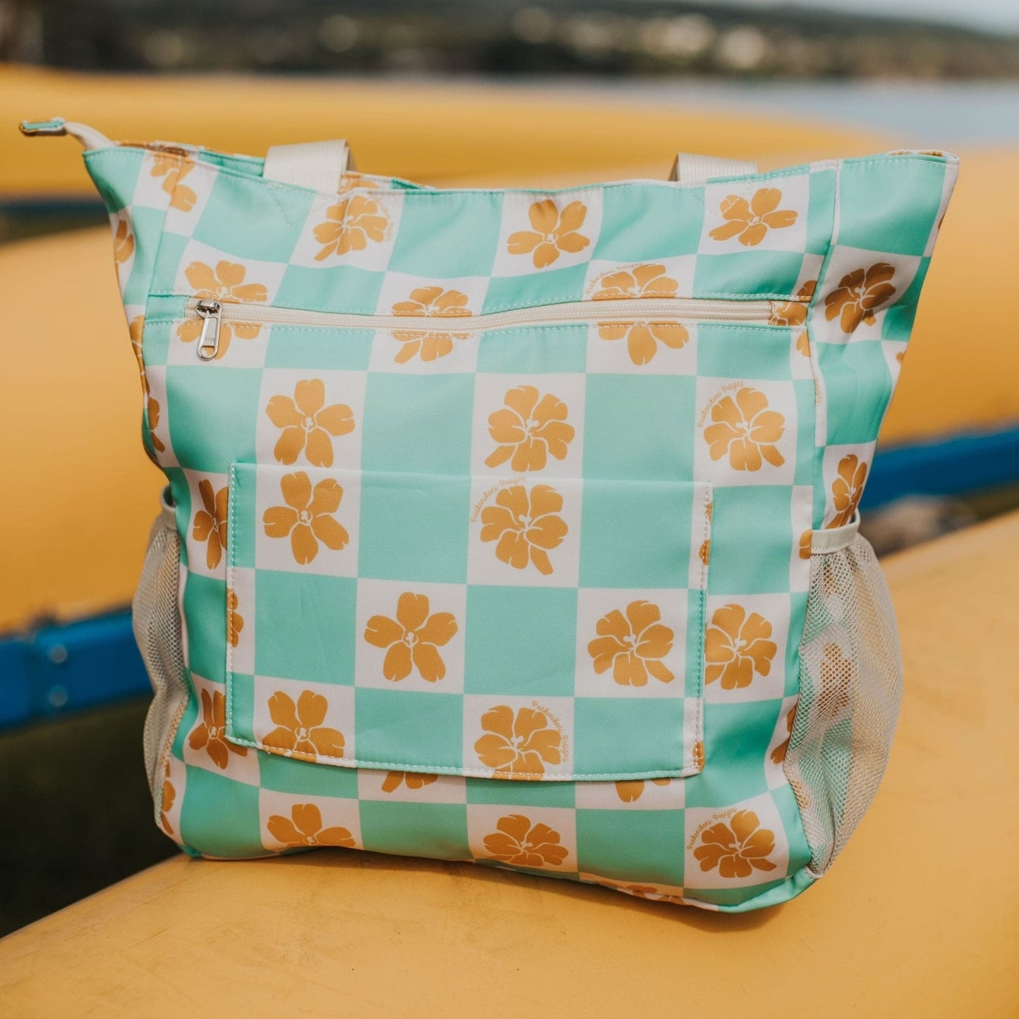 Holoholo Bag (Turquoise Checker)