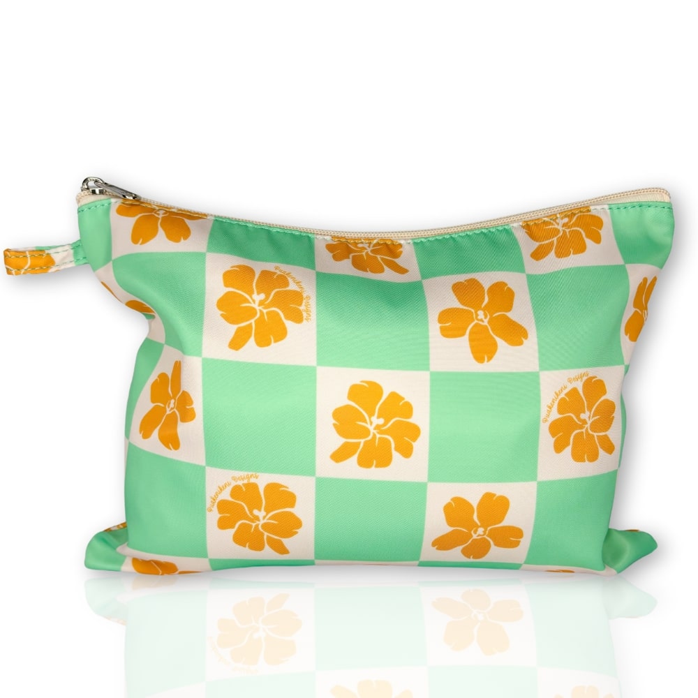 Holoholo Pouch (Turquoise Checker)