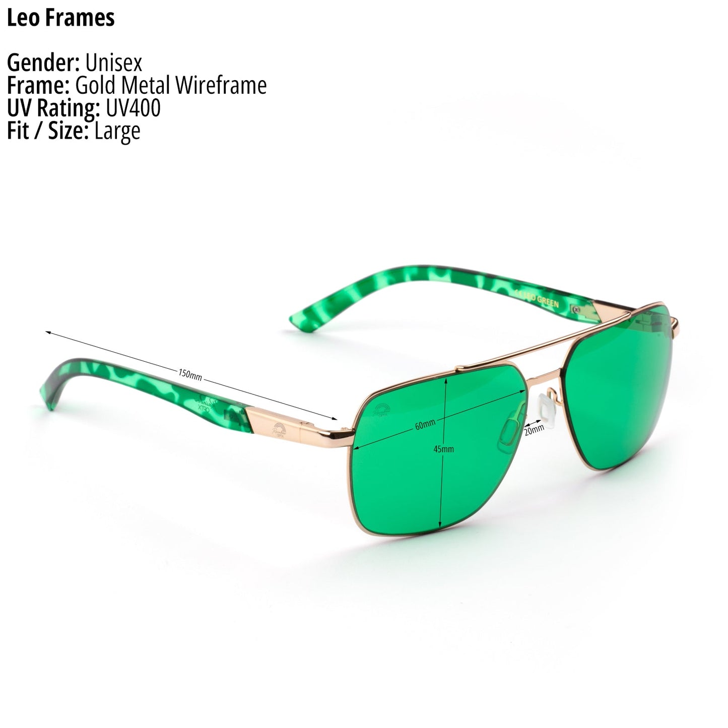 Green - Leo Sunglasses