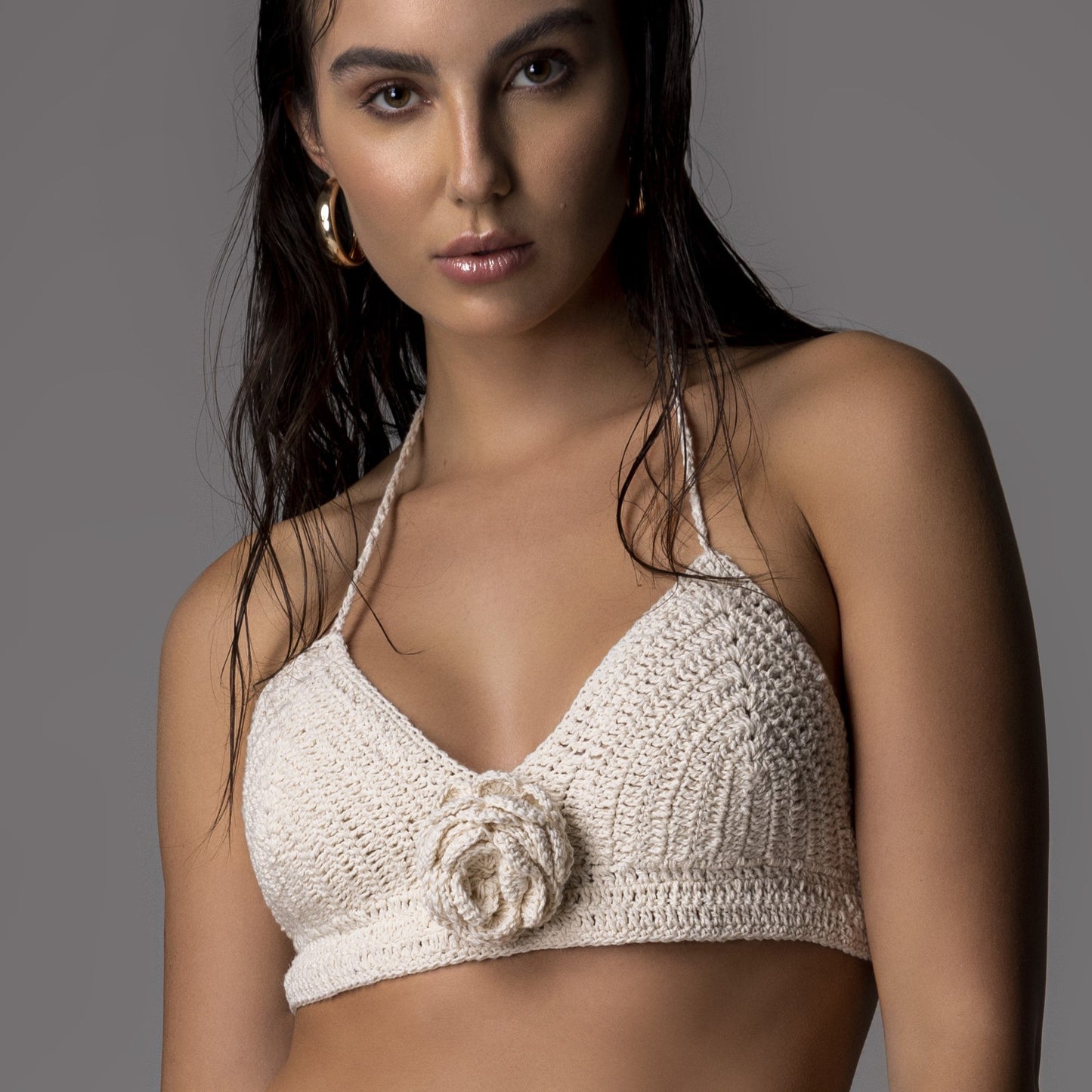 LOVE & ROSES CROP TOP