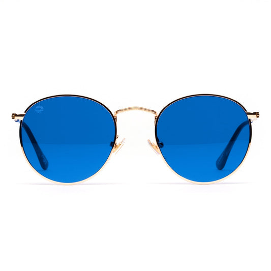 Blue - Round Sunglasses