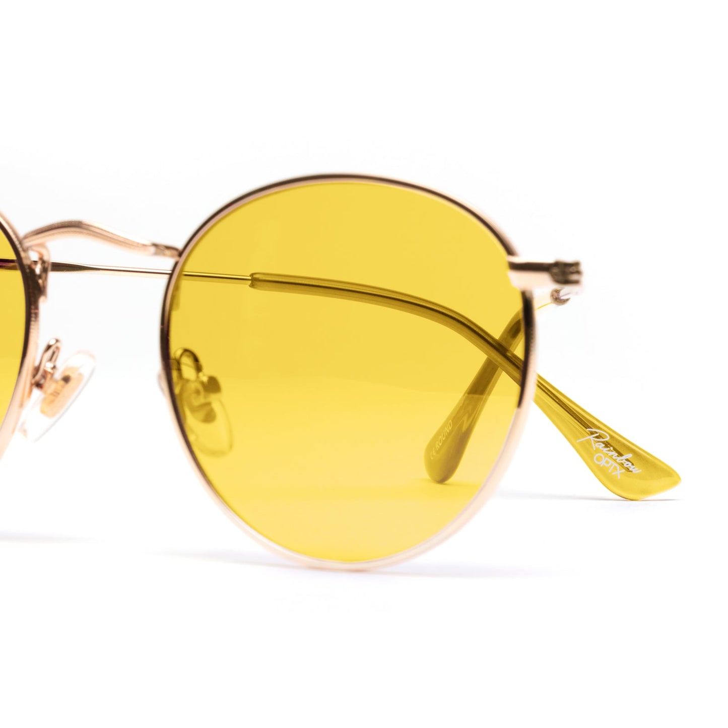 Yellow - Round Sunglasses