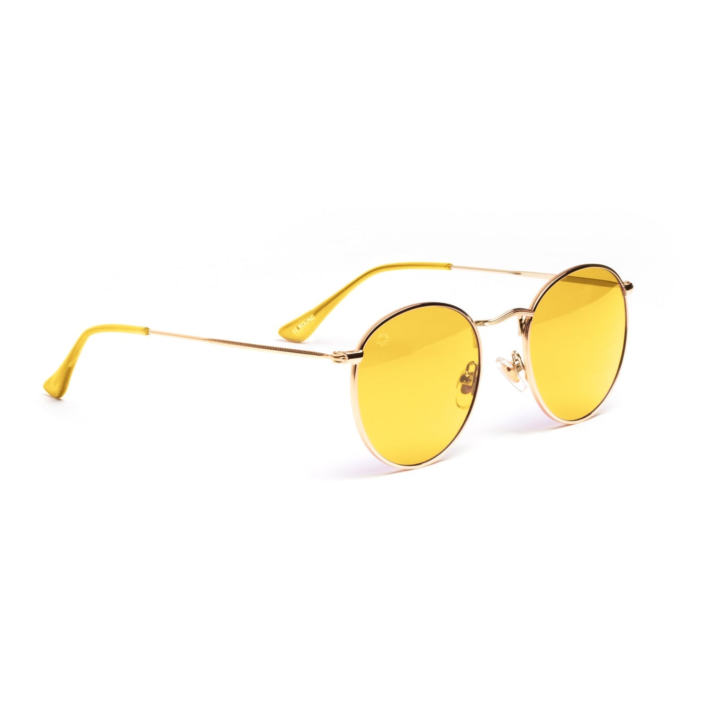 Yellow - Round Sunglasses