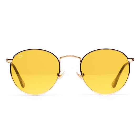 Yellow - Round Sunglasses