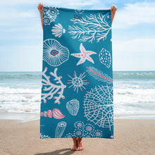 Load image into Gallery viewer, Kona Kinis Under the Sea Beach Towel

