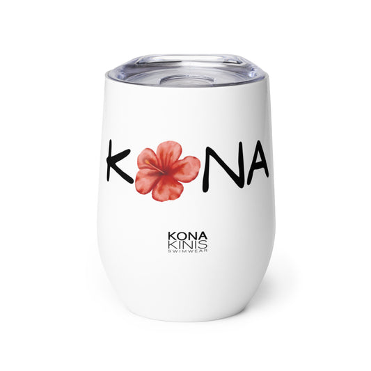 Wine tumbler - Kona Hibiscus