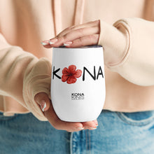 Load image into Gallery viewer, Wine tumbler - Kona Hibiscus
