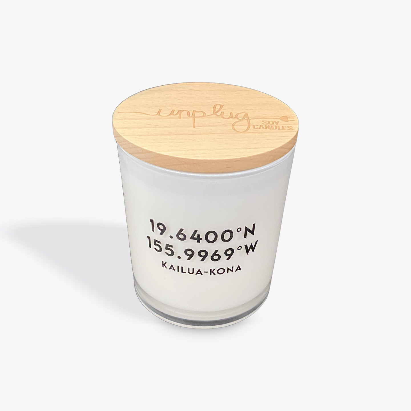 Unplug Soy Candle - Kailua-Kona Hawaii City Coordinates