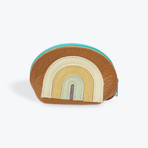 Leather Rainbow Wristlet